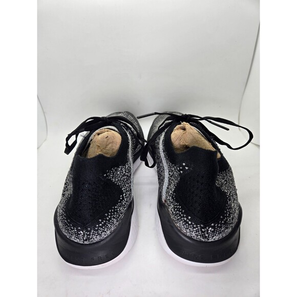 Nike Free RN Flyknit Shoes Men's 10 Black Oreo Running Athletic Workout Sneakers - Picture 5 of 7